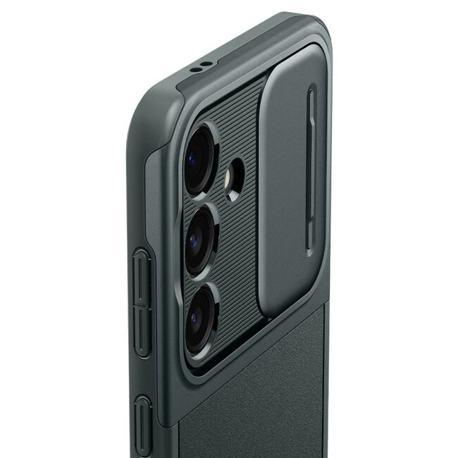 Husa Samsung Galaxy S24 Spigen Optik Armor, verde