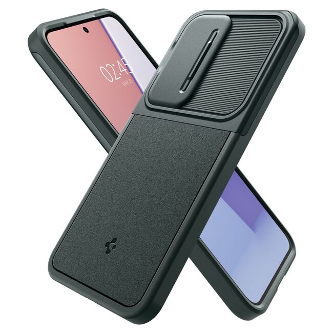 Husa Samsung Galaxy S24 Spigen Optik Armor, verde