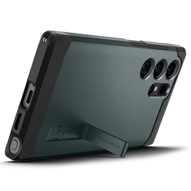 Husa Samsung Galaxy S24 Ultra Spigen Tough Armor, abyss green