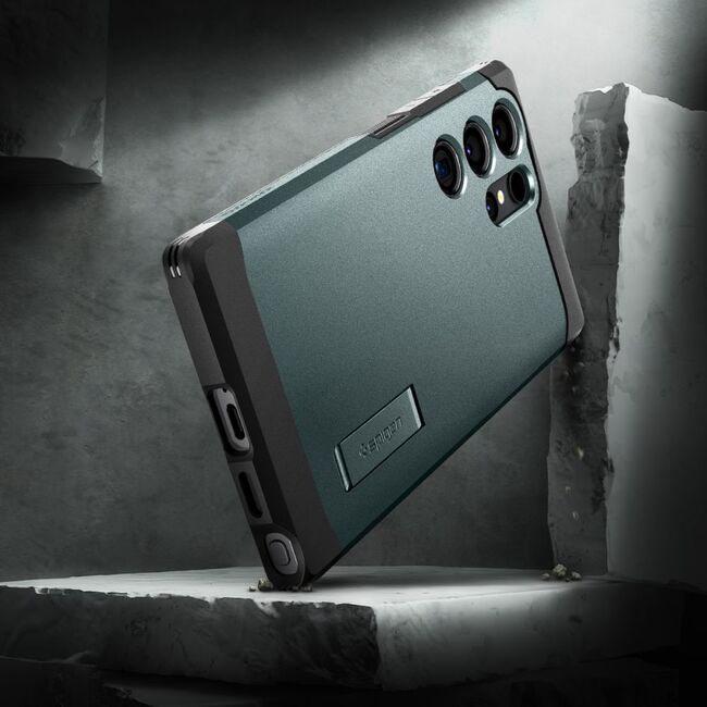 Husa Samsung Galaxy S24 Ultra Spigen Tough Armor, abyss green