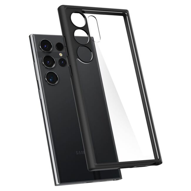 Husa premium pentru  Samsung Galaxy S24 Ultra Spigen Ultra Hybrid transparent - negru