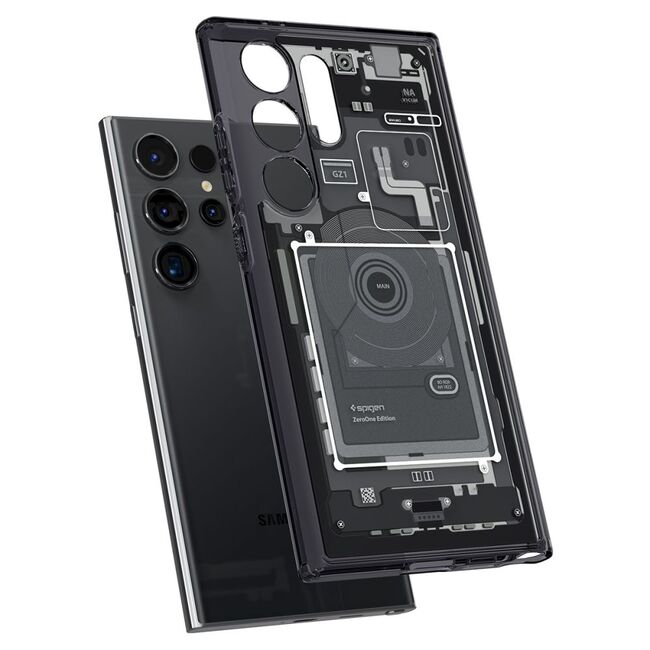 Husa premium pentru  Samsung Galaxy S24 Ultra Spigen Ultra Hybrid Zero One - negru denim