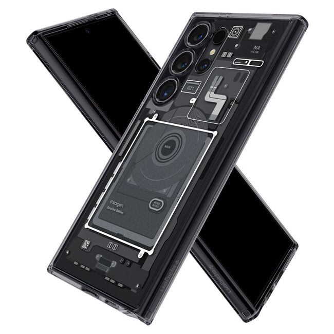 Husa premium pentru  Samsung Galaxy S24 Ultra Spigen Ultra Hybrid Zero One - negru denim