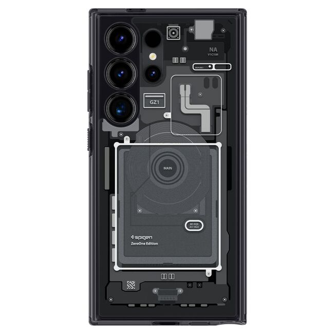 Husa premium pentru  Samsung Galaxy S24 Ultra Spigen Ultra Hybrid Zero One - negru denim