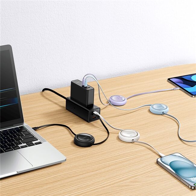 Cablu de date Super Fast Charging PD100W USB Tip-C la USB Tip-C Baseus Free2Draw Mini