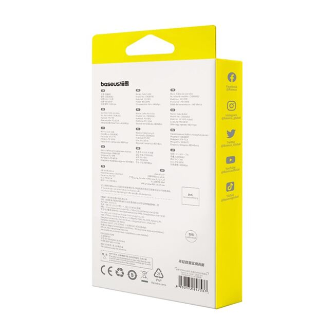 Cablu de date Super Fast Charging PD100W USB Tip-C la USB Tip-C Baseus Free2Draw Mini