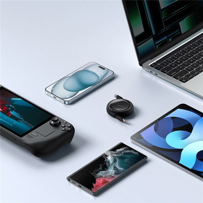 Cablu de date Super Fast Charging PD100W USB Tip-C la USB Tip-C Baseus Free2Draw Mini