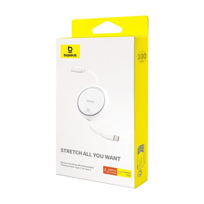 Cablu de date Super Fast Charging PD100W USB Tip-C la USB Tip-C Baseus Free2Draw Mini
