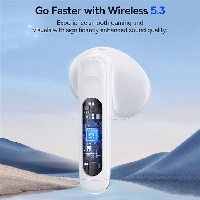 Casti Wireless Baseus Earbuds Bowie E13, TWS, Bluetooth 5.3 - Alb