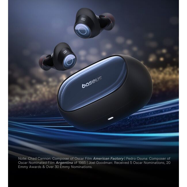 Casti Bluetooth Noise Cancellation Baseus Bowie MA20 Pro, negru