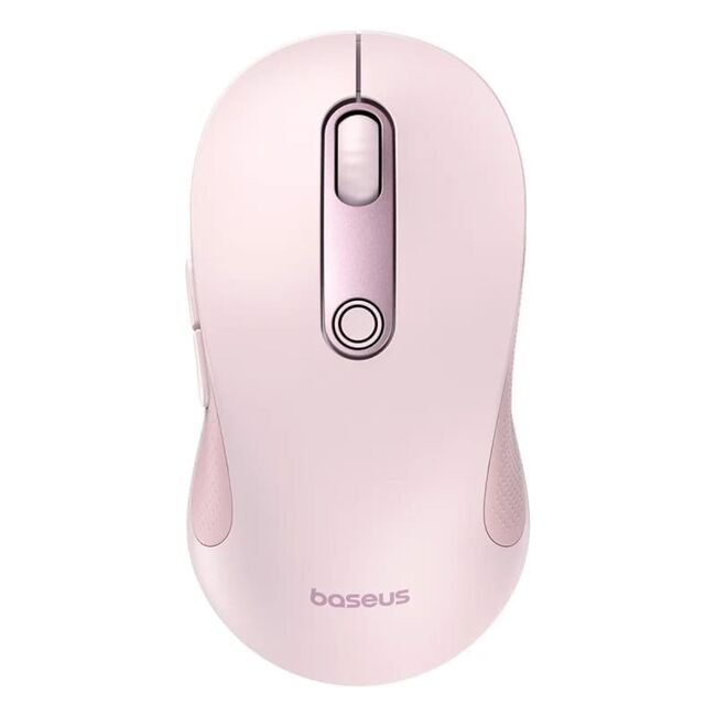 Mouse wireless Bluetooth pentru laptop Baseus F02, 2.4G, roz