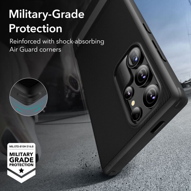 Husa pentru  Samsung Galaxy S24 Ultra ESR - Air Shield Boost Kickstand - negru