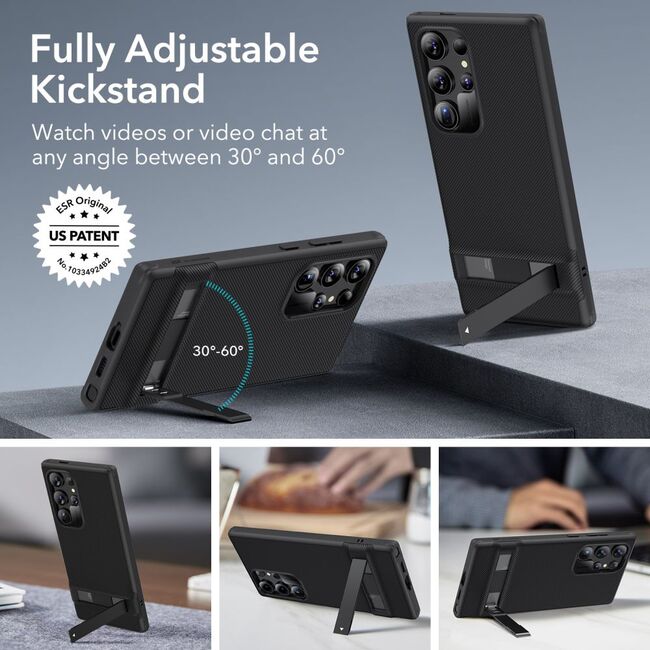 Husa pentru  Samsung Galaxy S24 Ultra ESR - Air Shield Boost Kickstand - negru