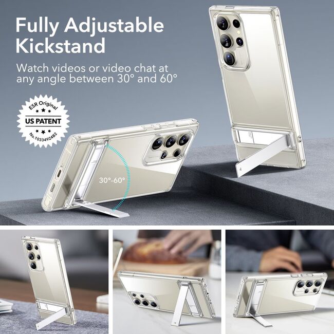 Husa pentru  Samsung Galaxy S24 Ultra ESR - Air Shield Boost Kickstand - transparent