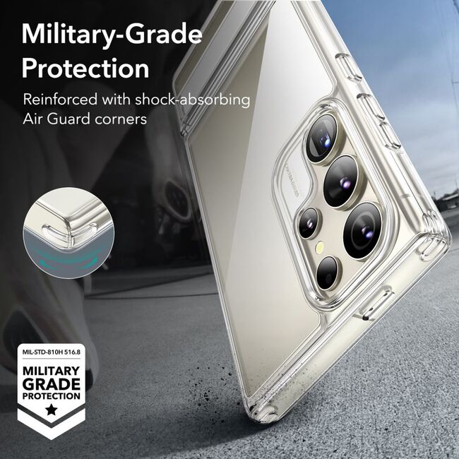 Husa pentru  Samsung Galaxy S24 Ultra ESR - Air Shield Boost Kickstand - transparent