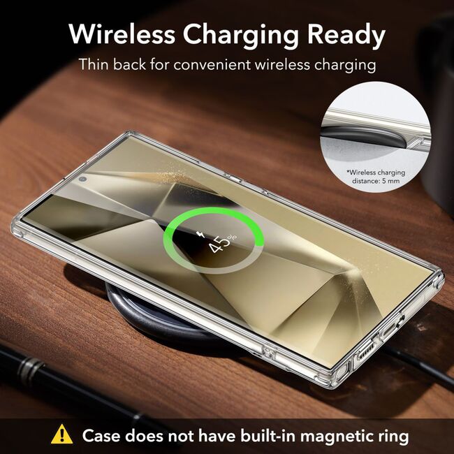 Husa pentru  Samsung Galaxy S24 Ultra ESR - Air Shield Boost Kickstand - transparent