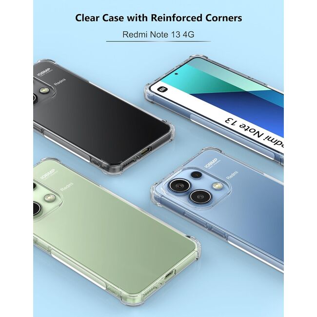 Husa Xiaomi Redmi Note 13 4G Anti Shock 1.5mm, reinforced 4 corners, transparent