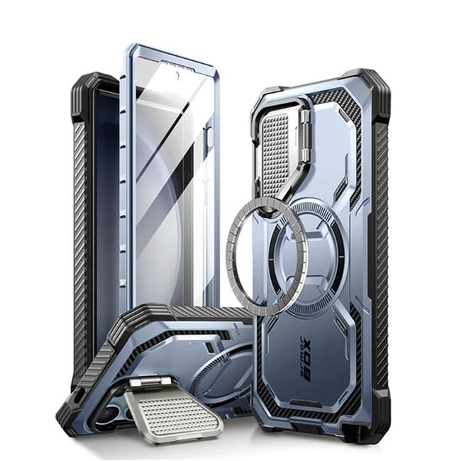 [Pachet 360°] Husa cu folie integrata Samsung Galaxy S24 Ultra I-Blason Armorbox MagSafe, tilt