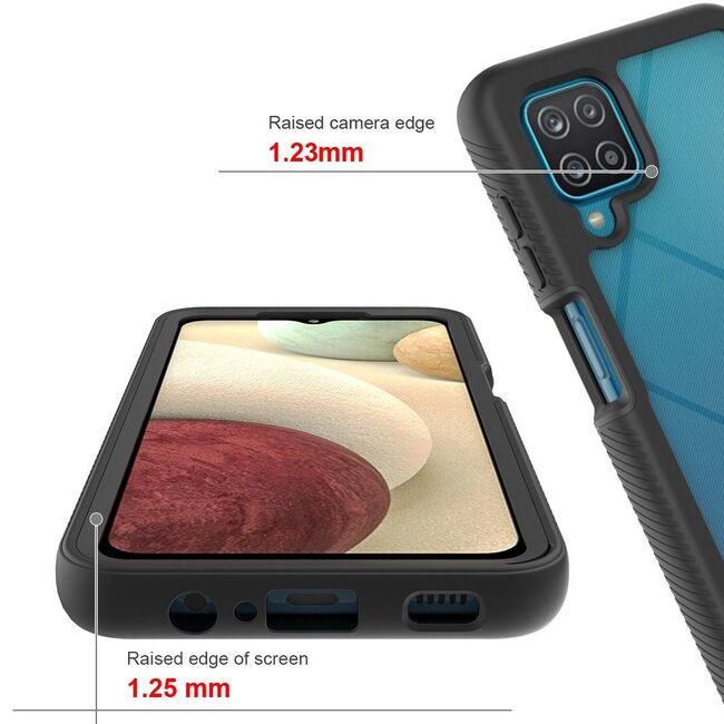 Pachet 360: Folie integrata + Husa pentru Samsung Galaxy A12 / M12 Tech-protect Defense360 - negru