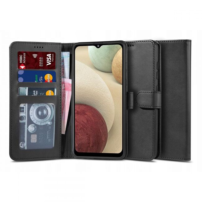 Husa pentru Samsung Galaxy A12 Tech-protect wallet 2 - negru