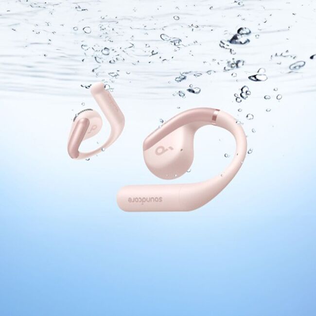 Casti True Wireless Anker SoundCore AeroFit, IPX7, Autonomie 42H, Bluetooth 5.3, roz