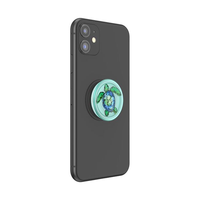 Popsockets original, suport cu functii multiple, PlantCore Translucent Tortuga