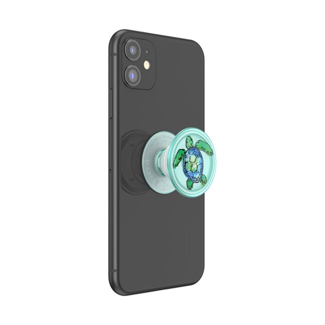 Popsockets original, suport cu functii multiple, PlantCore Translucent Tortuga
