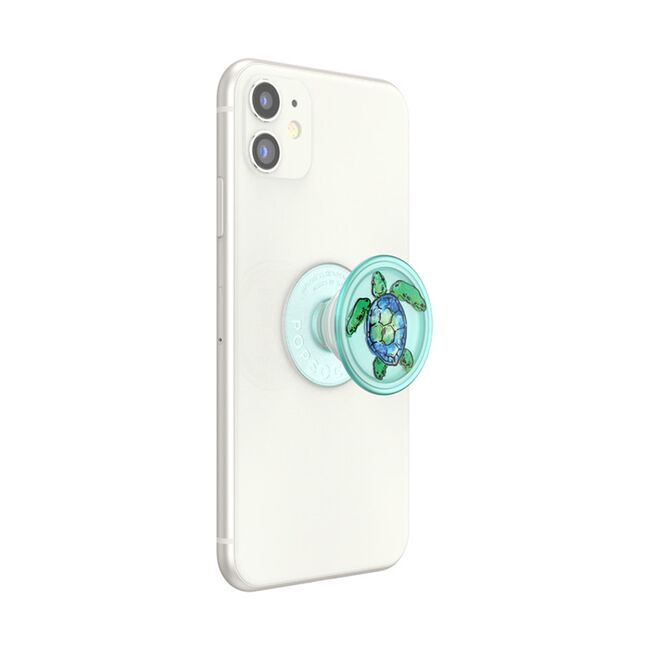 Popsockets original, suport cu functii multiple, PlantCore Translucent Tortuga