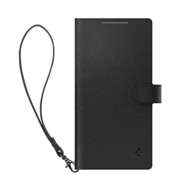 Husa Samsung Galaxy S24 Ultra Spigen Wallet S Plus tip carte, negru