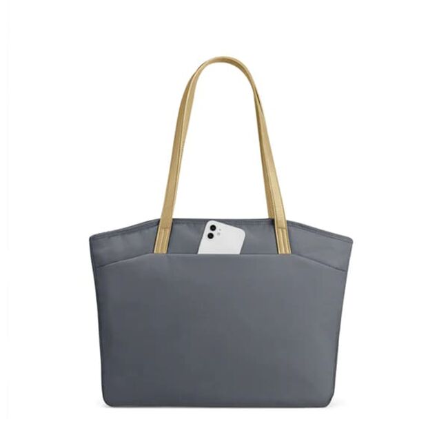 Geanta laptop tote bag (t23l1b1) - water-resistant, large capacity, 16″ - grayish blue