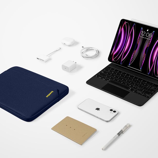 Geanta laptop / tableta - tablet sleeve (b18b1b2) - shock-absorbing padding, 12.9” - navy blue
