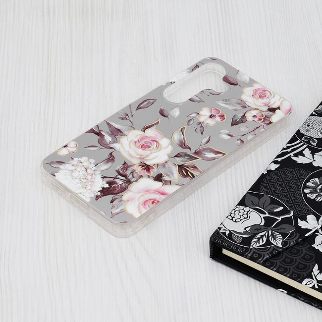 Husa Samsung Galaxy S24 Techsuit Marble, Bloom of Ruth Gray