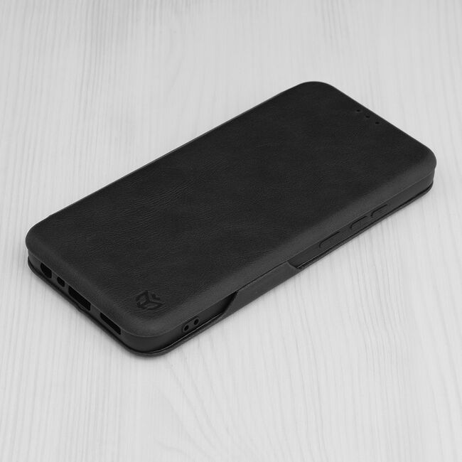 Husa 360° Oppo A78 4G Techsuit Safe Wallet Plus, negru