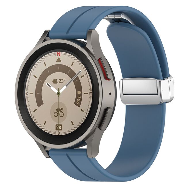 Curea Samsung Galaxy Watch 4/5/Active 2, Huawei Watch GT 3 (42mm)/GT 3 Pro (43mm) Techsuit, W011 - blue