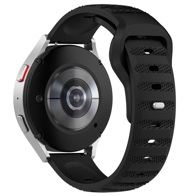 Curea Samsung Galaxy Watch 4/5/6/Active 2, Huawei Watch GT 3 (42mm)/GT 3 Pro (43mm) Techsuit, W050 - negru