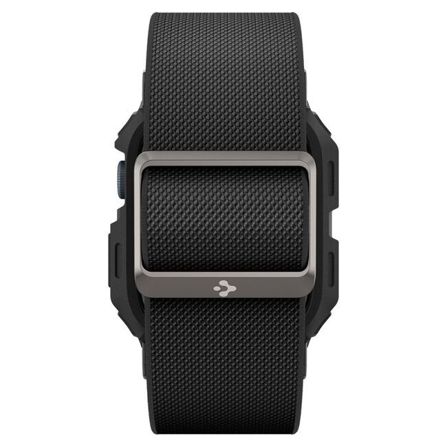 [Pachet husa + curea] Apple Watch 4 / 5 / 6 / se / se 2 / 7 / 8 / 9 (44 / 45mm) Spigen Lite Fit "Pro", negru