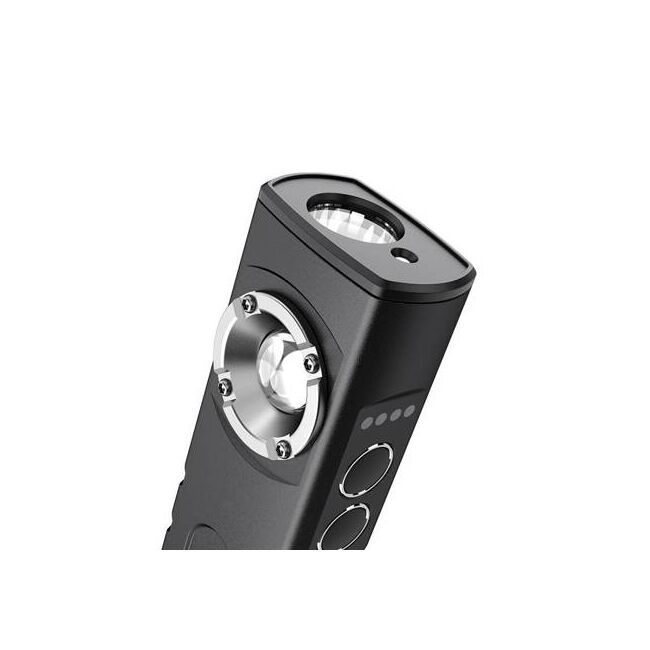 Lanterna LED multifunctionala Superfire G20, cu Laser, 5+5W, 500 lm, incarcare USB-C, acumulator 2000 mAh, IP44, Aluminiu, negru