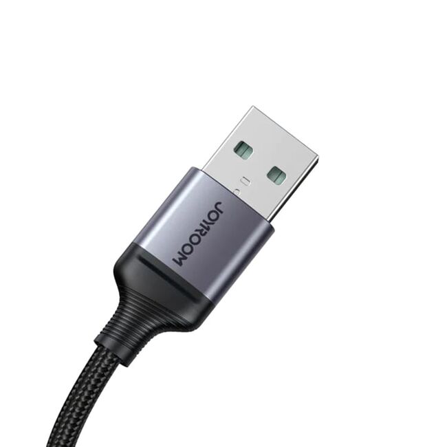 Cablu 3 in 1 USB la Lightning, Type-C, Micro-USB, Fast Charging, 100W, 1.2m, negru, SA21-1T3