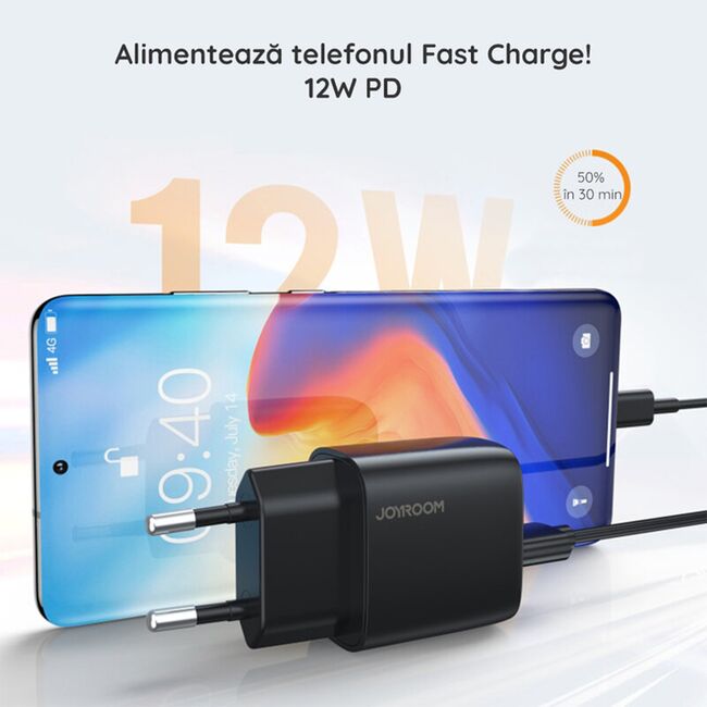 Incarcator universal USB + cablu iPhone JoyRoom, 12W, L-2A123