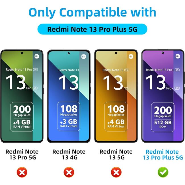 Pachet 360: Folie din sticla + Husa Xiaomi Redmi Note 13 Pro Plus 5G Anti-Shock 1.5 mm, reinforced 4 corners, transparenta