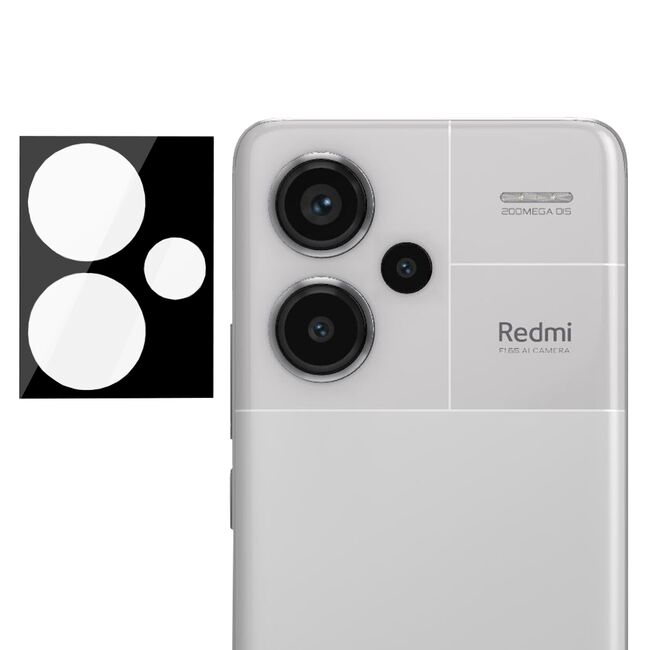 Folie camera Xiaomi Redmi Note 13 Pro+ 5G Techsuit Full Glass, negru