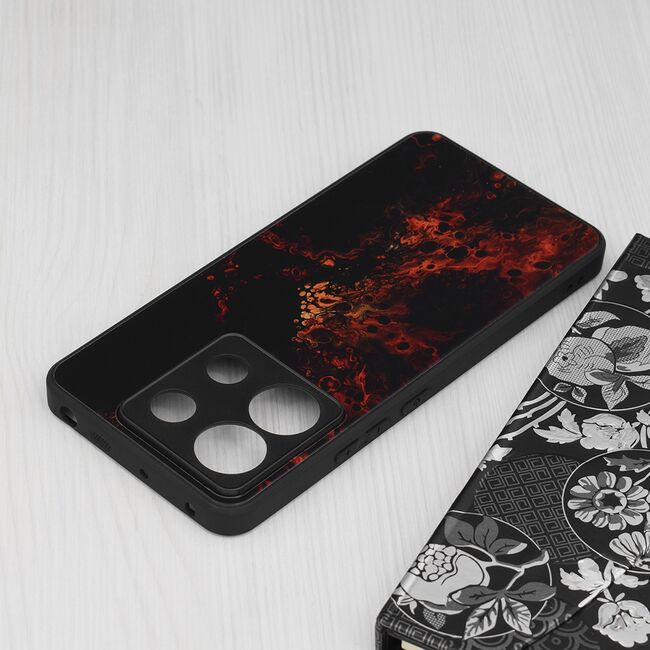 Husa Xiaomi Redmi Note 13 Pro 5G Techsuit Glaze, Red Nebula