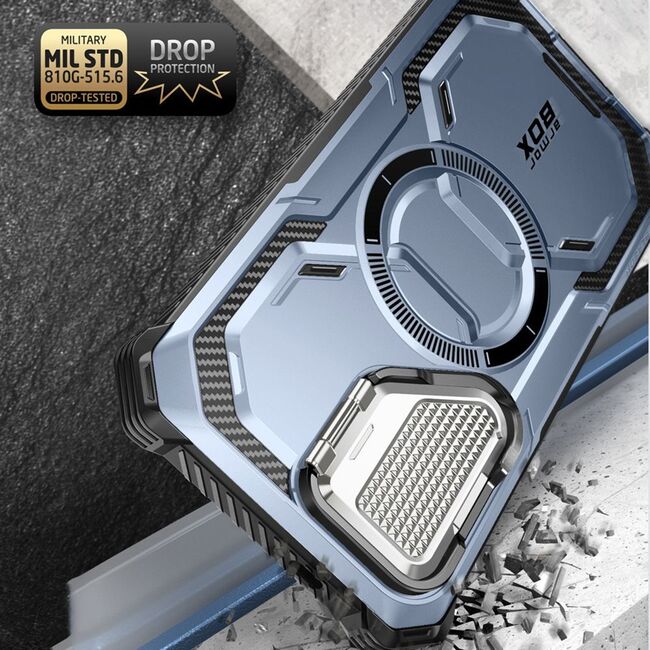 Pachet 360: Husa cu folie integrata pentru Samsung Galaxy S24 I-Blason Armorbox MagSafe, tilt