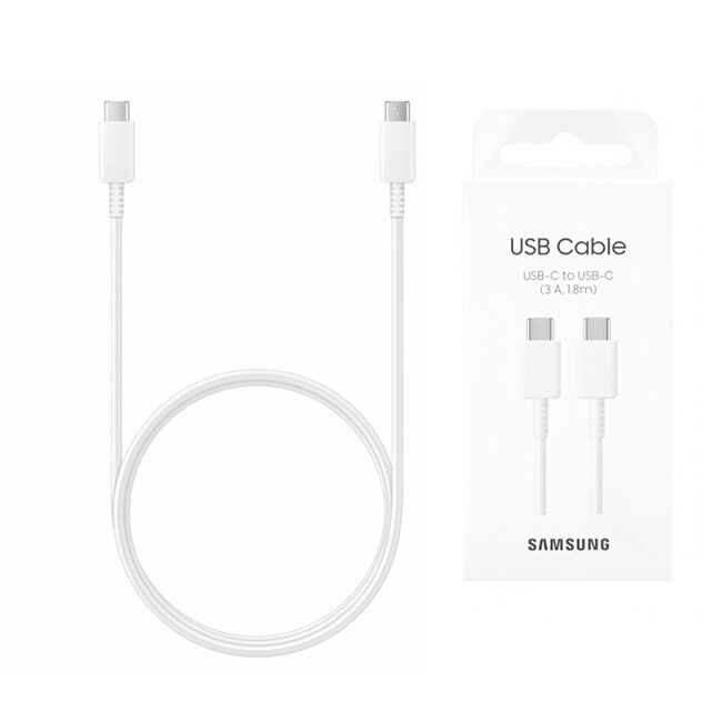 Cablu USB-C Fast Charge Samsung to USB-C, alb, blister, EP-DX310JWEGEU