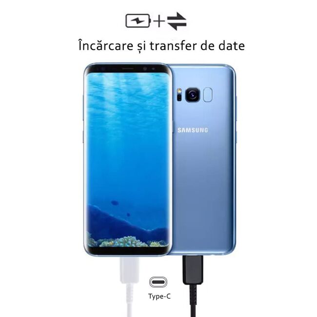 Cablu USB-C Fast Charge Samsung to USB-C, alb, blister, EP-DX310JWEGEU