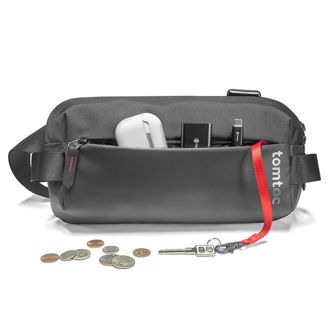 Borseta de umar Sling Tomtoc, 4l, negru, T21S1D1