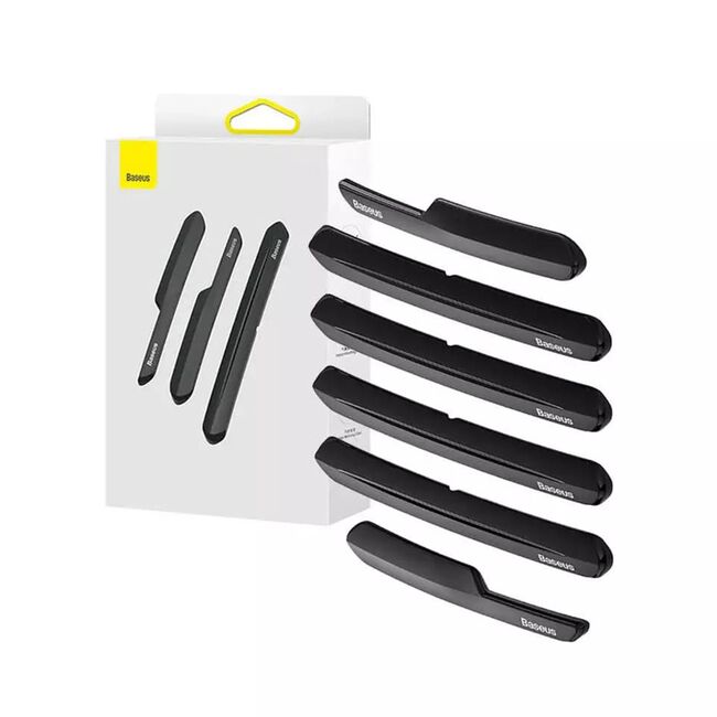 [Set 6x] Protectie usa auto Baseus pentru Tesla, transparent, C12051300111-00