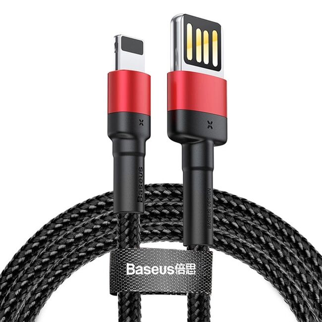 Cablu date Lightning Baseus, 480Mbps, 2.4A, 1m, CALKLF-G91