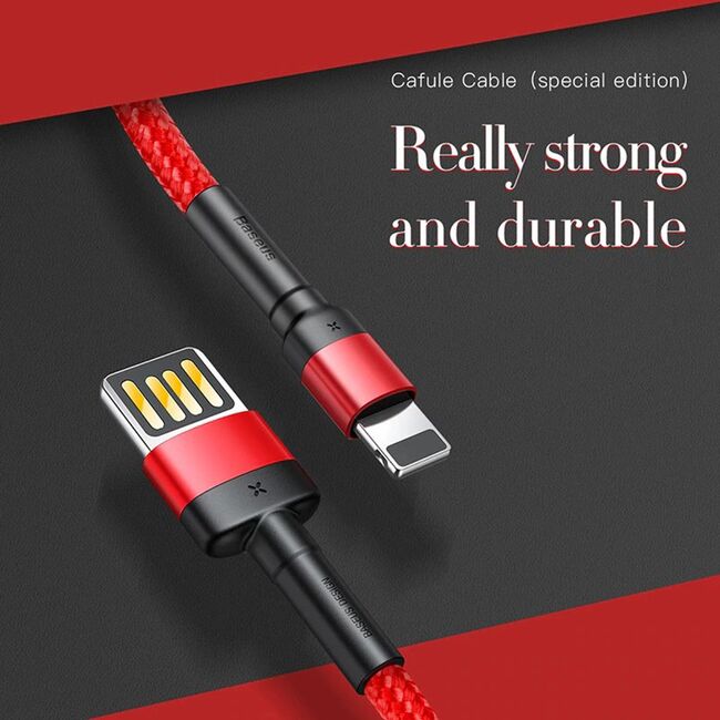 Cablu date Lightning Baseus, 480Mbps, 1.5A, 2m, CALKLF-HG1