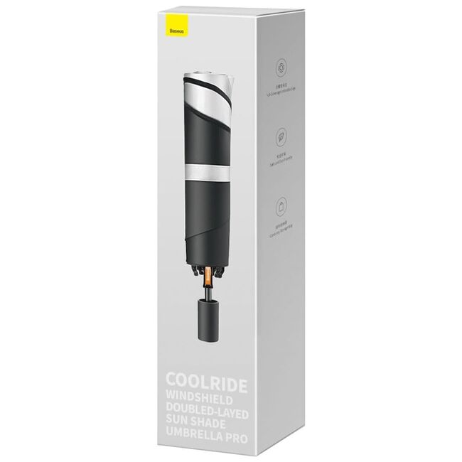 Parasolar auto pliabil tip umbrela Baseus, negru, C20656100111-01